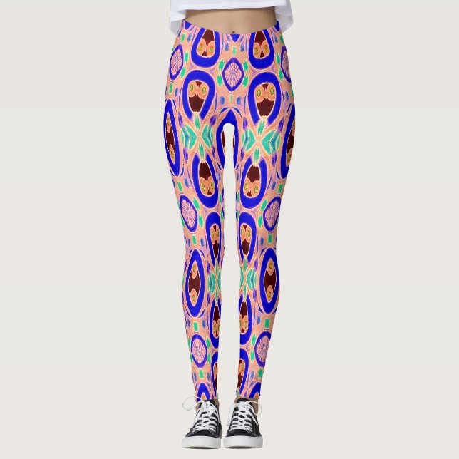 Cute multicolor "Ratti_Creative_Arts" Leggings (Front)