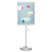 Cute Multicolored Flying Kites Kids Nursery Table Lamp
