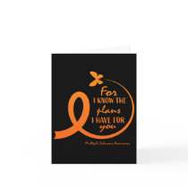Cute Multiple Sclerosis Awareness Gift Christian B Card