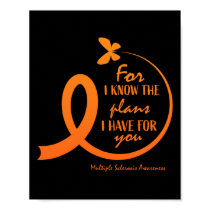 Cute Multiple Sclerosis Awareness Gift Christian B Poster