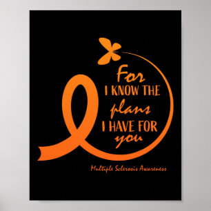 Cute Multiple Sclerosis Awareness Gift Christian B Poster