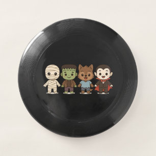 Cute mummy, Frankenstein, Dracula, werewolf Wham-O Frisbee