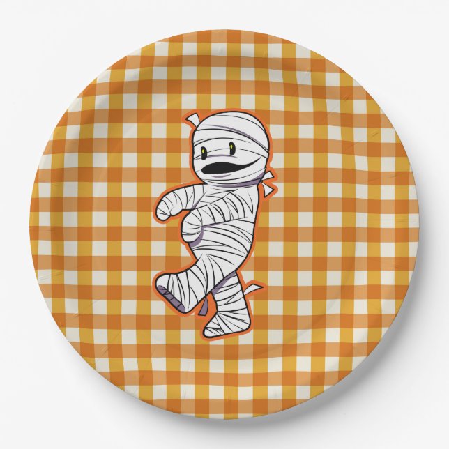 Cute mummy paper plates (Front)