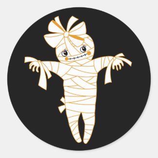 cute mummy voodoo doll halloween trick or treat