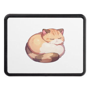 Cute Munchkin Cat Sleeping Classic T-Shirt Hitch Cover