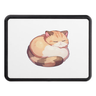 Cute Munchkin Cat Sleeping Classic T-Shirt Hitch Cover