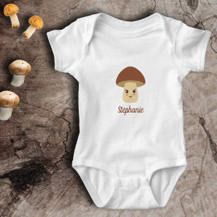Cute Mushroom Baby Bodysuit