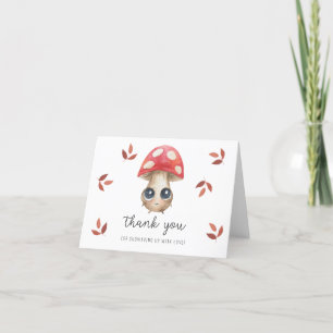 Cute mushroom - baby shower thank you 
