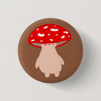 Cute Mushroom  Button