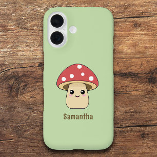 Cute Mushroom iPhone 16 Case