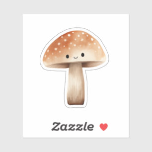 Cute Mushroom Custom-Cut Vinyl Stickers