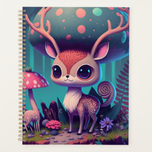 Cute Mushroom Deer Fantasy Art Planner