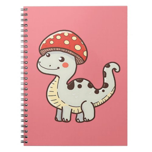 Cute Mushroom Dino  Notebook