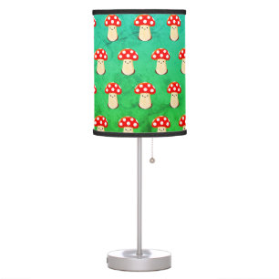 Cute Mushroom Drawing Pattern Table Lamp