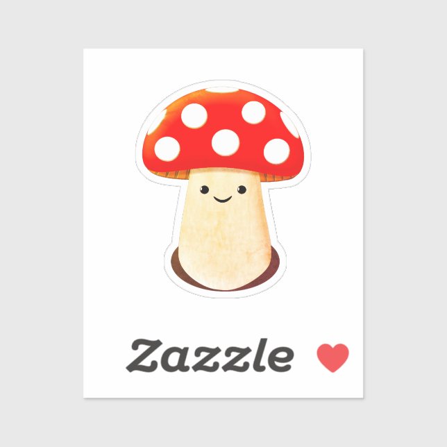 Cute Mushroom Drawing Sticker (Sheet)