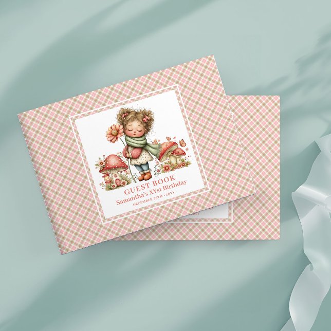 Cute Mushroom Fairy 7th Birthday Guest Book (Cute Mushroom Fairy 7th Birthday Guest Book)
