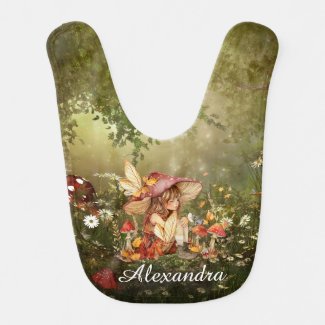 Cute Mushroom Fairy in the Forest