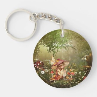 Cute Mushroom Fairy in the Forest