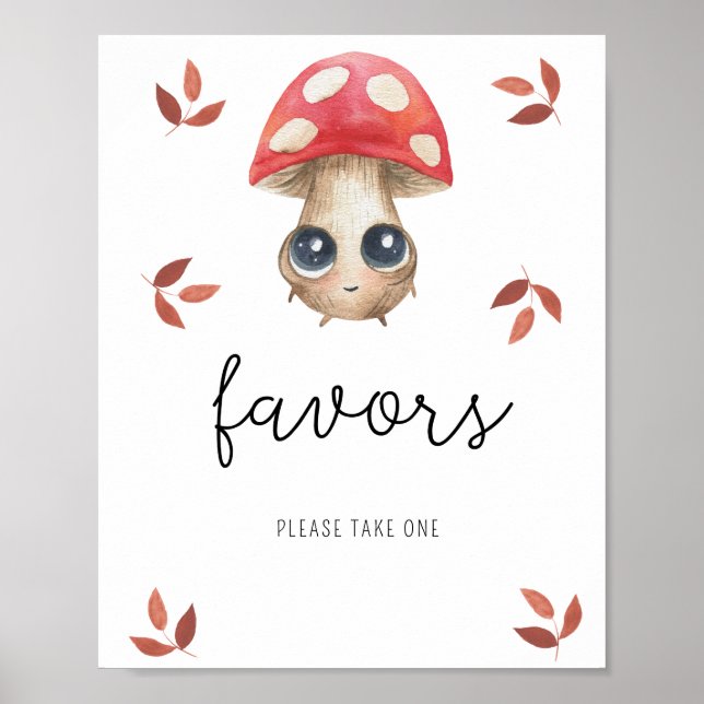 Cute mushroom - Favors Poster (Front)