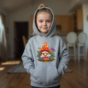 Cute Mushroom Frog Floral Fantasy Hoodie