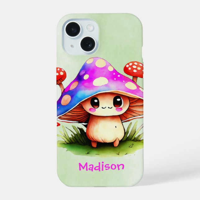Cute Mushroom  Iphone Case (Back)