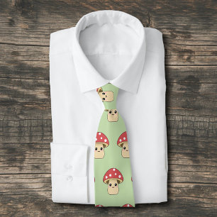 Cute Mushroom Neck Tie