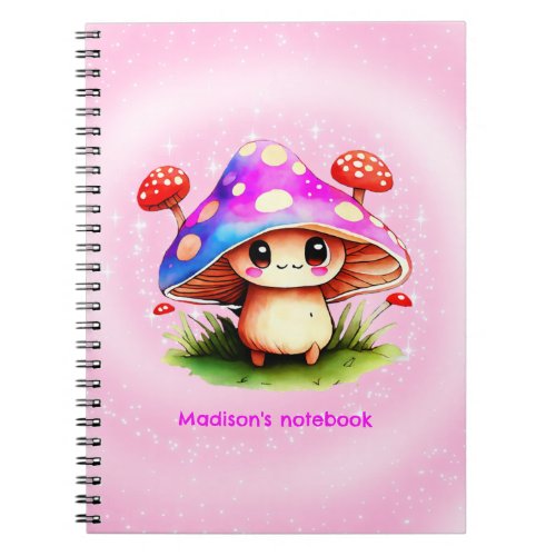 Cute Mushroom   Notebook