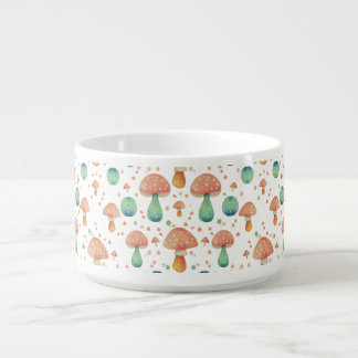 Cute Mushroom Pattern Bowl