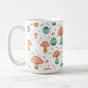 Cute Mushroom Pattern Coffee Mug