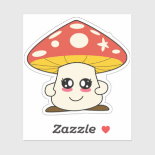 cute mushroom sticker