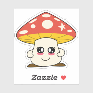cute mushroom sticker