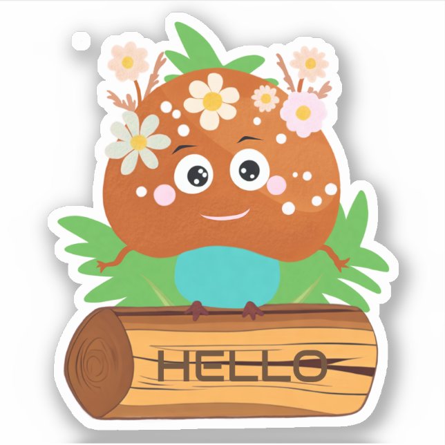 Cute mushroom sticker (Front)