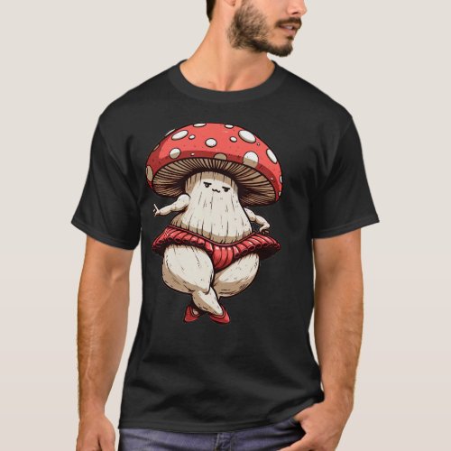Cute Mushroom Vintage T_Shirt