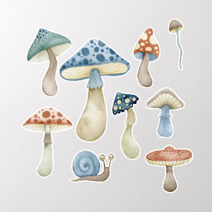 Cute Mushroom Wall Decal