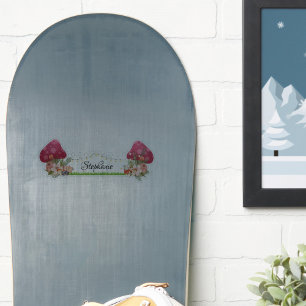 Cute Mushroom Whimsical Floral Sticker