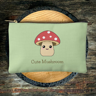 Cute Mushroom Zipped Pouch