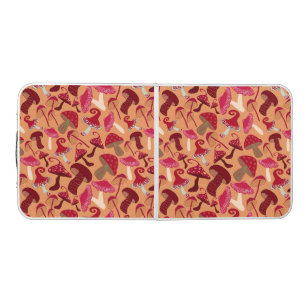 Cute Mushrooms Beer Pong Table