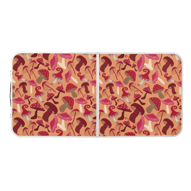 Cute Mushrooms Beer Pong Table (Top)