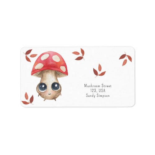 Cute mushrooms _  label