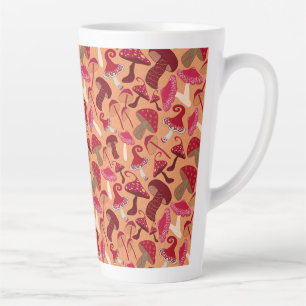 Cute Mushrooms Latte Mug