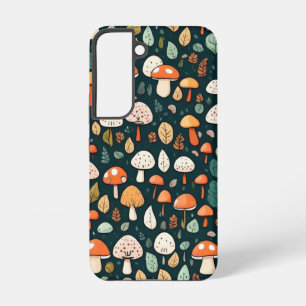 Cute mushrooms leaves cottage core design samsung galaxy s22 case