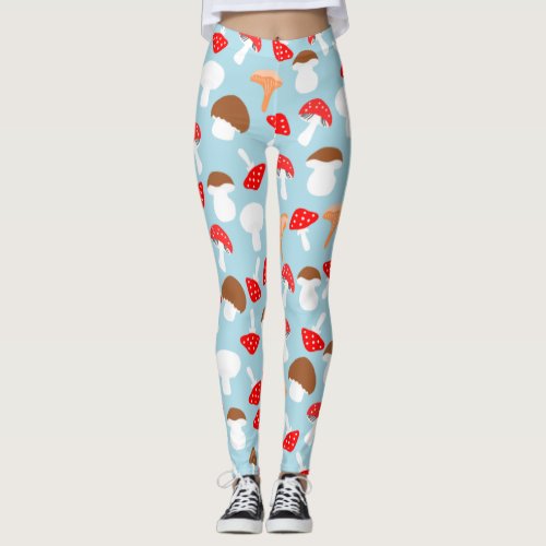 Cute Mushrooms Leggings