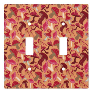 Cute Mushrooms Light Switch Cover