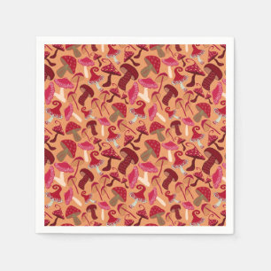 Cute Mushrooms Napkins
