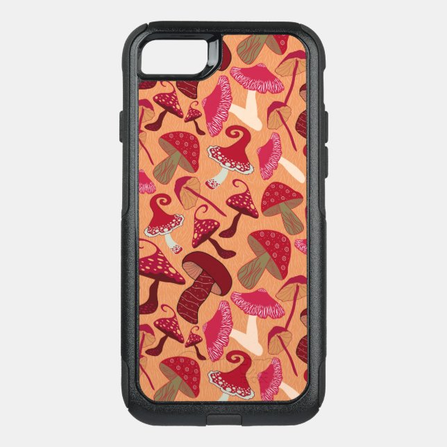 Cute Mushrooms Otterbox iPhone Case (Back)