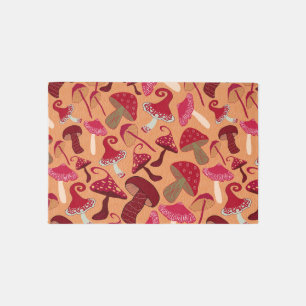 Cute Mushrooms Outdoor Rug