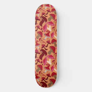 Cute Mushrooms Skateboard