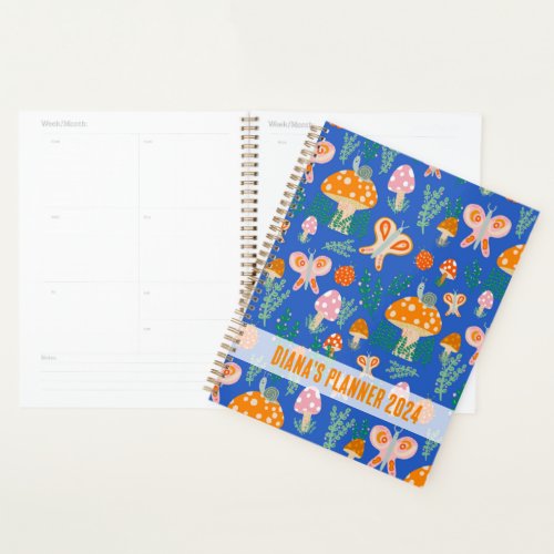 Cute Mushrooms Snails Butterflies Botanical CUSTOM Planner