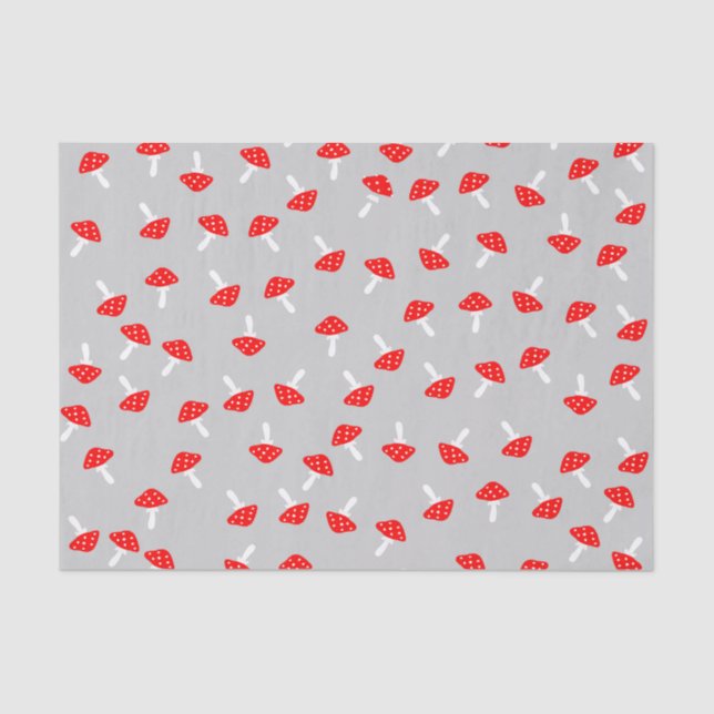 Cute Mushrooms Tissue Paper (Front)