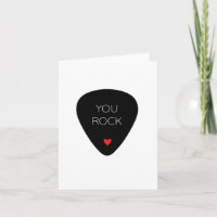 Cute Music Birthday 'You Rock' Guitar pun